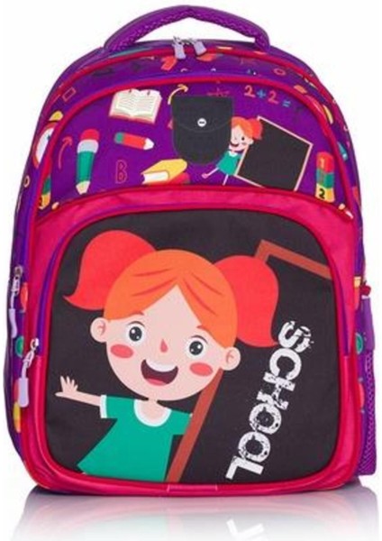 School Mor Okul Çantası Snılk22-09k