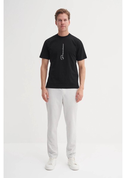 Siyah Erkek T-Shirt 4091 modelleri