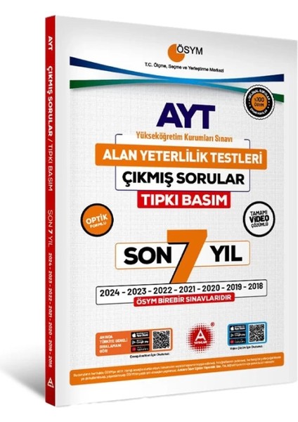 Son 7 Yıl Msü Çıkmış Sorular-Tıpkı Basım-Bire Bir Ösym-Tamamı Video Çözümlü