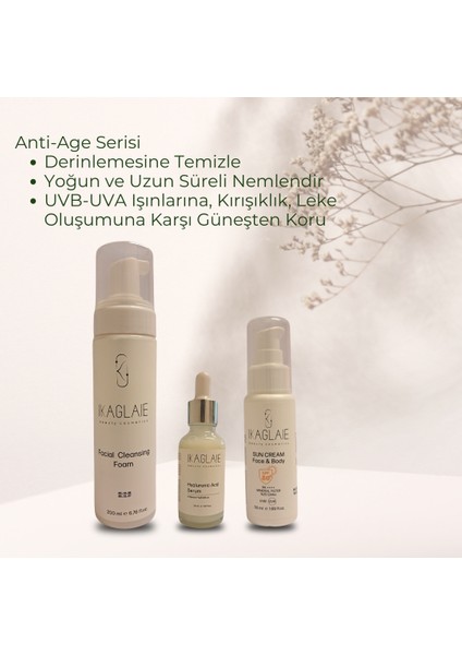 Yüz Yıkama Köpüğü - Hyaluronik Acid Serum - Güneş Kremi