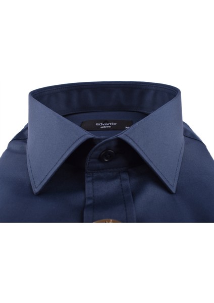 Mikrofiber Saten Slimfit Gömlek/lacivert/m modelleri