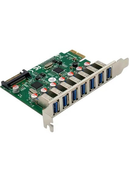 3127 Pci-E Express 7 Port USB 3.0 Kart Hub Çoklayıcı Çoğaltıcı