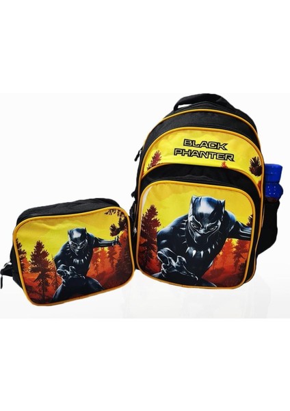 Black Panter Çanta Beslenme - Kara Panter Okul Çantası Erkek Çanta Çocuk Sırt Çantası Bp3