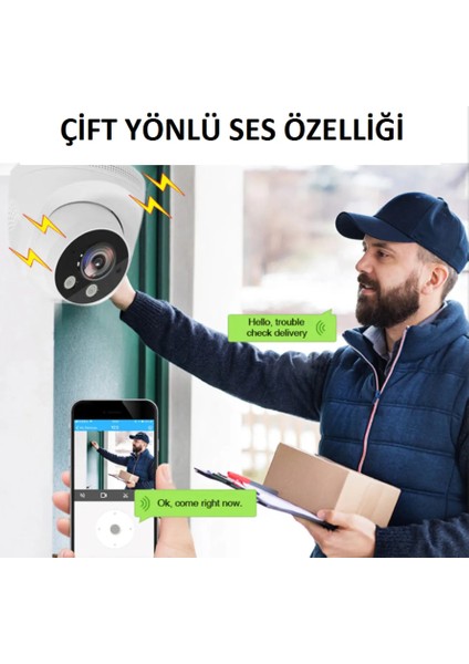 Icsee Dome Wifi Kamera 1080P Hd