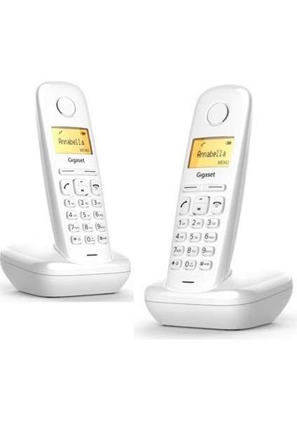 1 Harici 2 Dahili Dect Telsiz Kablosuz Telefon Santrali Beyaz