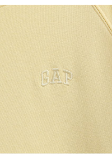 Kadın Sarı Gap Logo Fransız Havlu Kumaşı T-Shirt modelleri