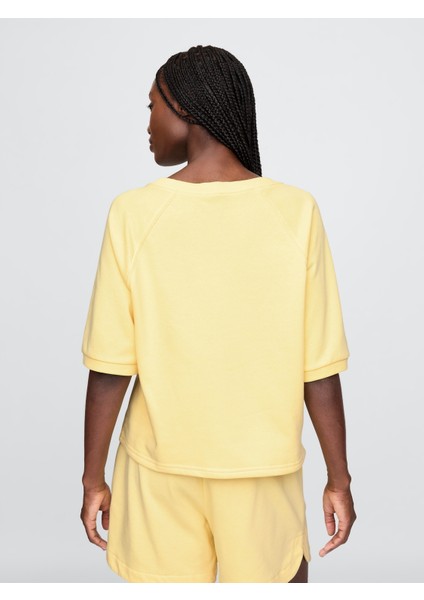 Kadın Sarı Gap Logo Fransız Havlu Kumaşı T-Shirt fırsatları