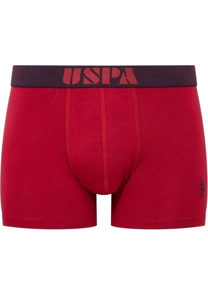 Erkek, Lisanslı, Uspa, Modal, (Bordo-Lacivert-Antrasit) 3'lü Boxer