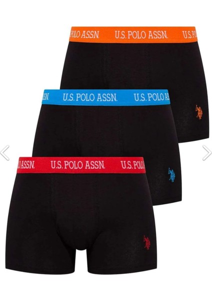 Erkek, Lisanslı, Uspa, %95 Cotton 3' Lü Boxer