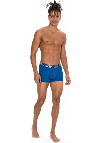Erkek, Lisanslı, Uspa, New Collection, Comfort, % 95 Pamuk, % 5 Elastan 3'lü Boxer Set ( Kutulu) fırsatları