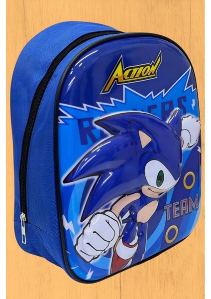 Anaokulu Çocuk Sırt Çantası Kirpi Sonic Karakter 3-6 Yaş 5d Kabartmalı Sırt Çantası Ve Okul Çantası fiyatları