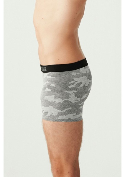 Erkek Antrasit Melanj - Siyah 3 Lü Boxer fiyatları