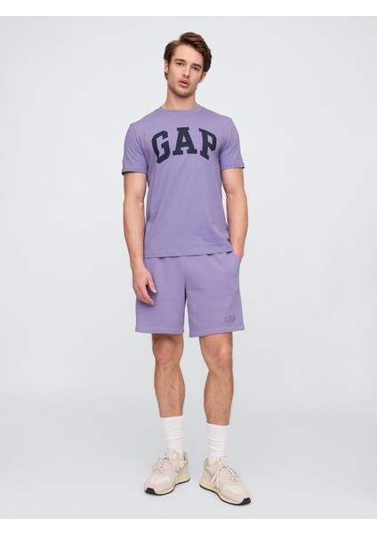 Erkek Mor Everyday Soft Gap Logo T-Shirt