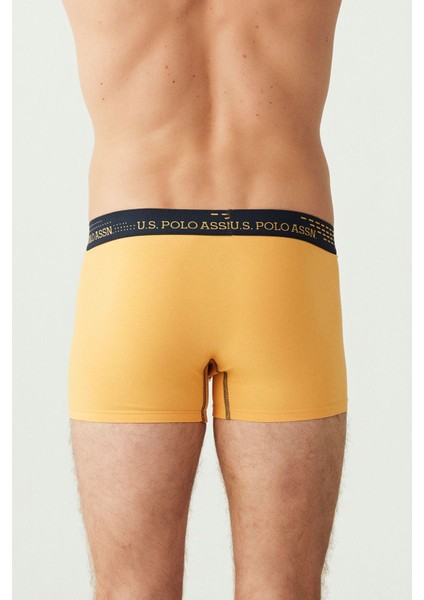 Erkek Saks - Lacivert - Sarı 3 Lü Boxer