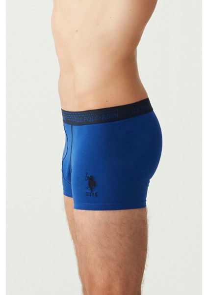 Erkek Saks - Lacivert - Sarı 3 Lü Boxer