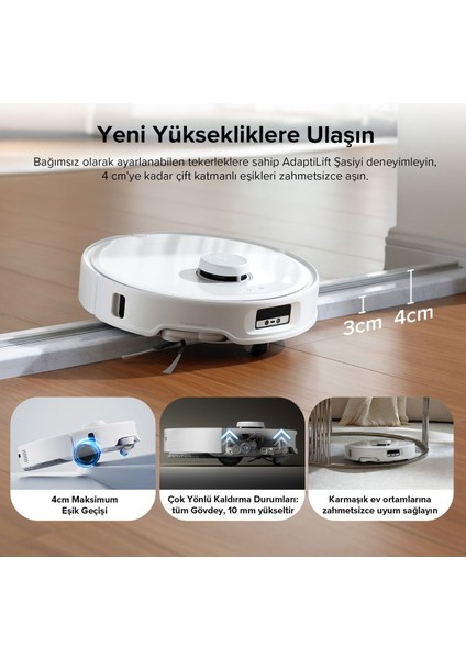 Qrevo Curv Akıllı Robot Süpürge Beyaz