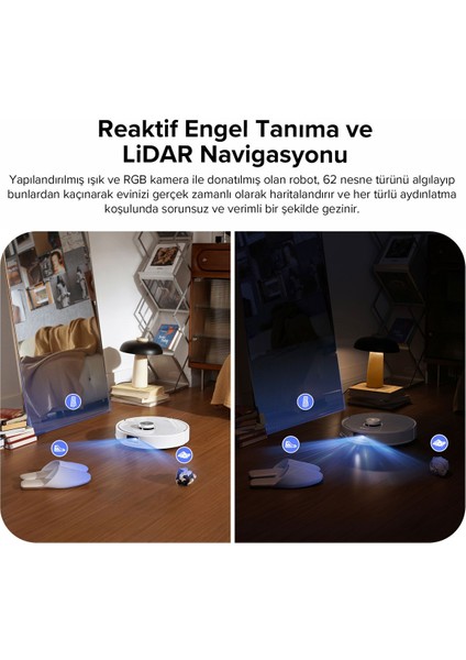Qrevo Curv Akıllı Robot Süpürge Beyaz