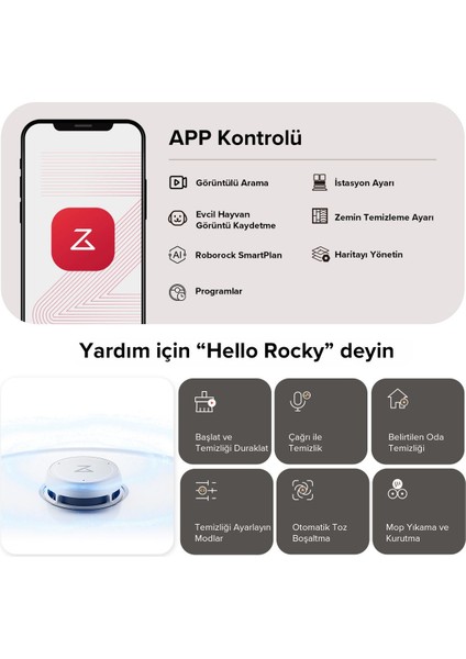 Qrevo Curv Akıllı Robot Süpürge Beyaz