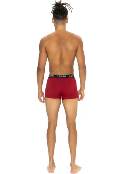 Erkek, Lisanslı, Uspa, (Siyah-Bordo-Baskılı) 3'lü Boxer fiyatları