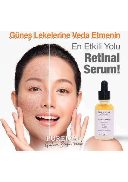 Retinal Serum, Hyaluron, Niacinamide, Ethyl Ascorbic Acid, %0,05 Retinal Gece Serumu 30 ml fiyatları