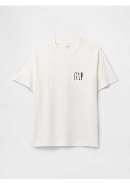 Erkek Kırık Beyaz Gap Logo T-Shirt fiyatları