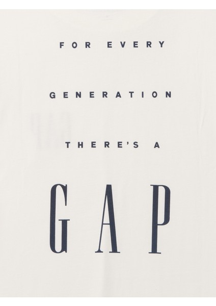 Erkek Kırık Beyaz Gap Logo T-Shirt modelleri