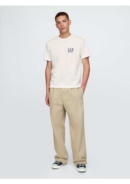 Erkek Kırık Beyaz Gap Logo T-Shirt indirimleri