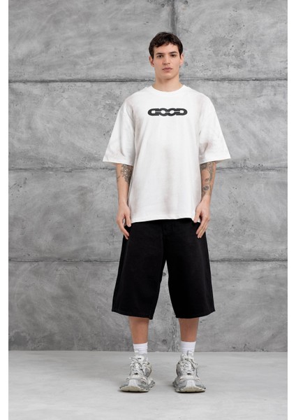 Beyaz Good Yazılı Oversize Tshirt fiyatları
