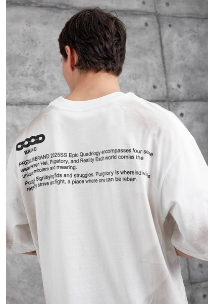 Beyaz Good Yazılı Oversize Tshirt modelleri
