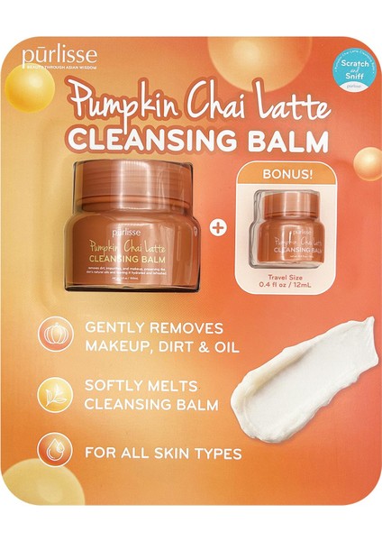 Balkabağı ve Chai Özlü Temizleme Balmı 100ML + 12ML