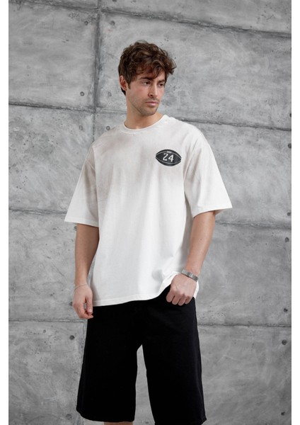 Beyaz Canfield Card Yazılı Oversize Tshirt fırsatları