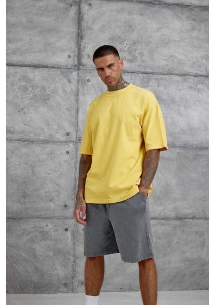 Sarı Basic Oversize Tshirt fırsatları