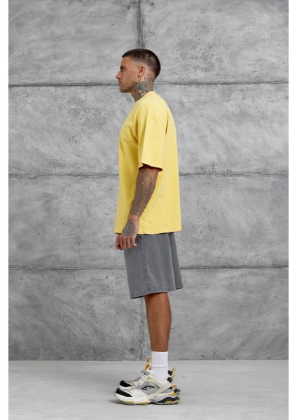 Sarı Basic Oversize Tshirt indirimleri