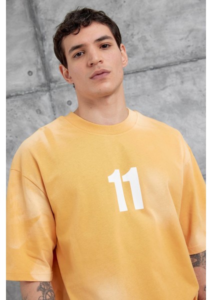 Hardal M11 Yazılı Oversize Tshirt fiyatları