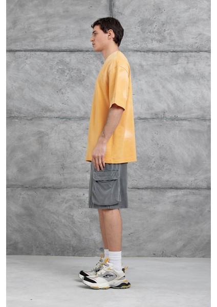 Hardal M11 Yazılı Oversize Tshirt indirimleri