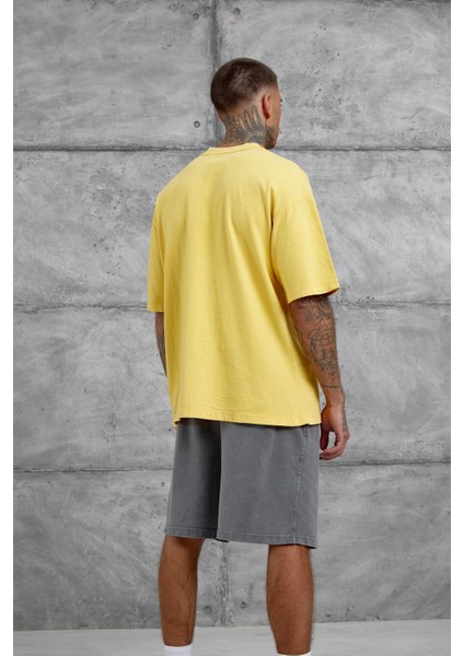 Sarı Basic Oversize Tshirt modelleri