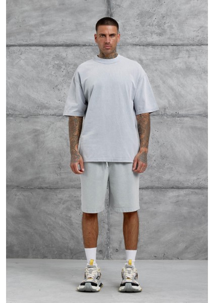 Gri Basic Oversize Tshirt