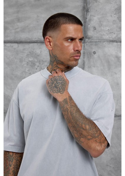 Gri Basic Oversize Tshirt fiyatları