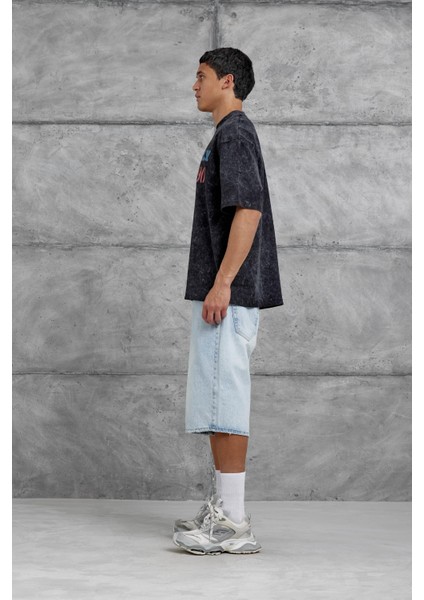 Siyah Mrnearly Yazılı Oversize Tshirt fırsatları