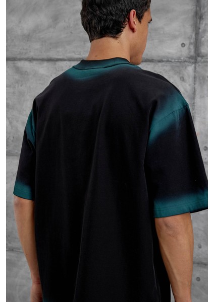 Siyah Restart Baskılı Oversize Tshirt fırsatları