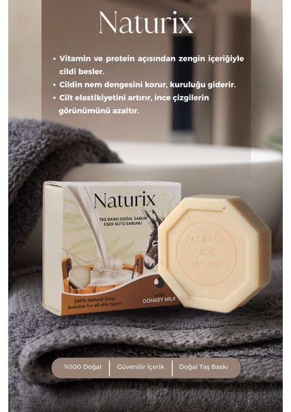 Eşek Sütü Özlü Taş Sabun Nemlendirici ve Cilt Bakım - 125 gr modelleri