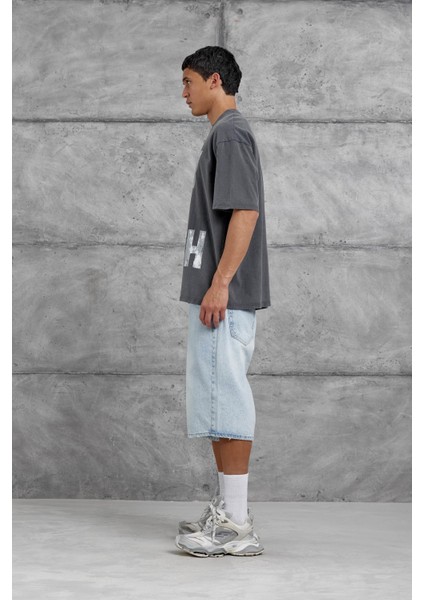 Füme City Of Youth Baskılı Oversize Tshirt fırsatları