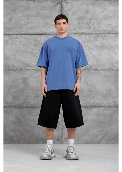 Mavi Brand Yazılı Yıkamalı Oversize Tshirt fiyatları