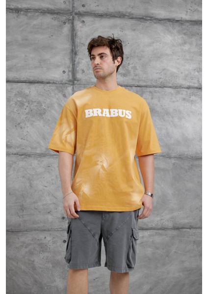 Hardal Brabus Yazılı Oversize Tshirt fırsatları