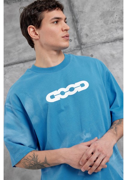 Mavi Good Yazılı Oversize Tshirt indirimleri