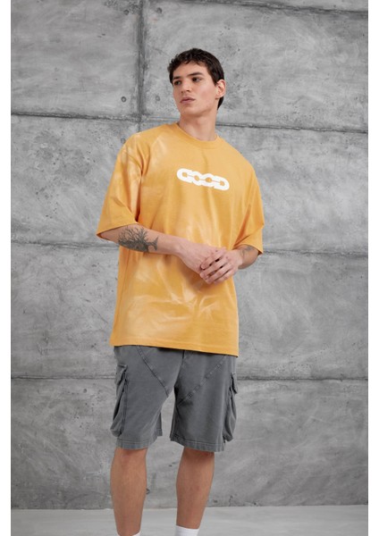 Hardal Good Yazılı Oversize Tshirt modelleri