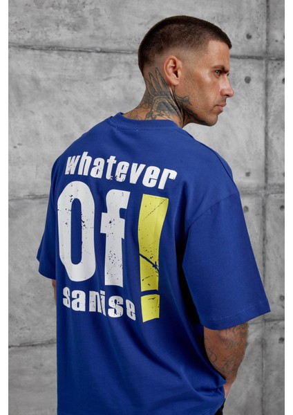 Mavi Of Sanise Yazılı Oversize Tshirt