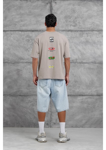 Krem Dont Regret The Road Oversize Tshirt fiyatları