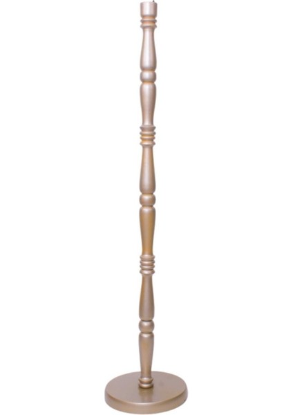Gold Ahşap Ayak Zümrüt Renk Kadife Vintage Lambader Osmanlı Model 170 x 45 cm LM78546