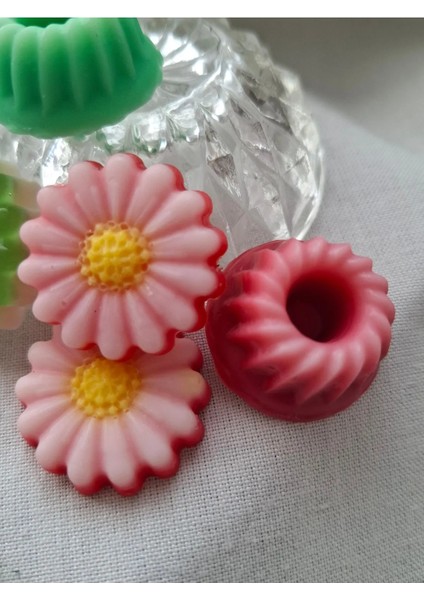 Mini Sabun Seti Vanilya Kokulu 15'li Papatya (4 adet mini gül sabun hediyeli)